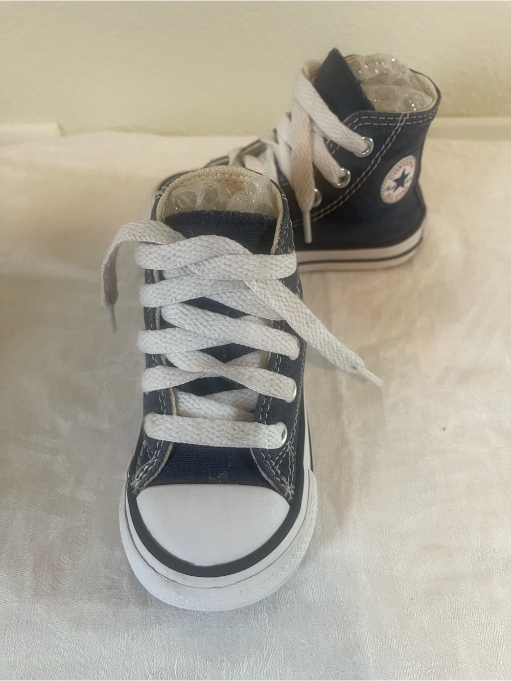 Converse Navy and White High-Top Toddlers Sneakers